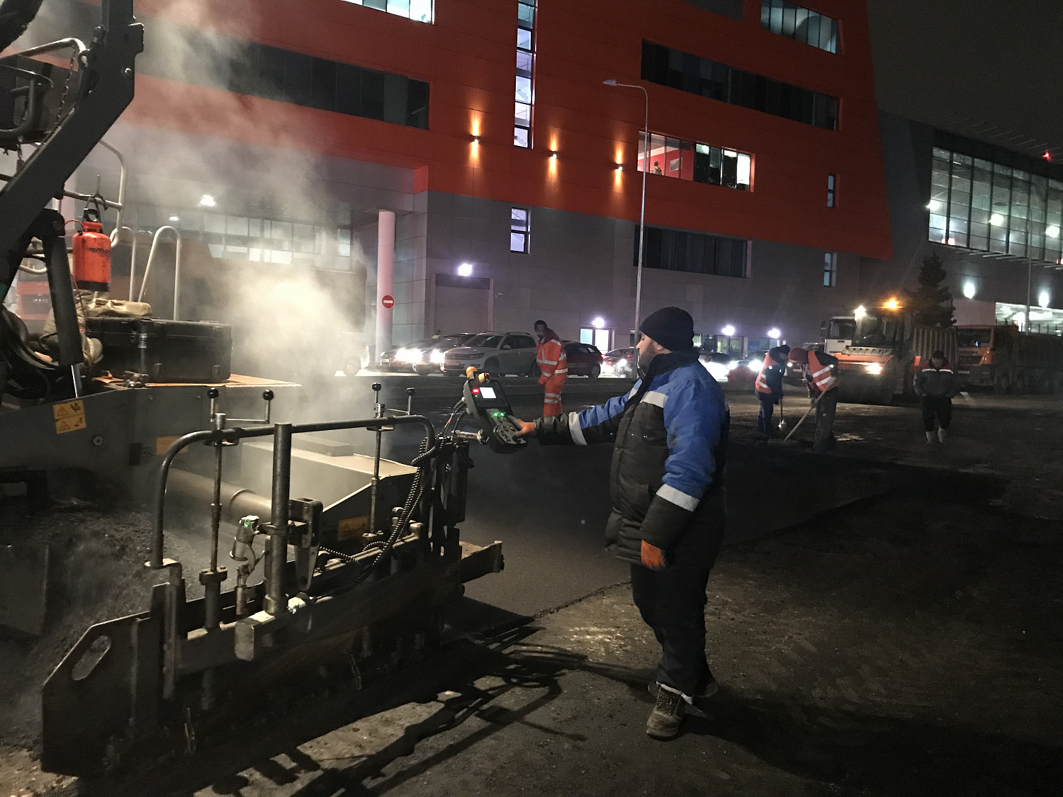 Реконструкция ливневой канализации и устройство парковки в Шереметьево