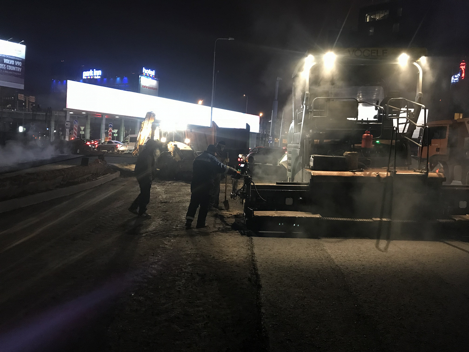Реконструкция ливневой канализации и устройство парковки в Шереметьево